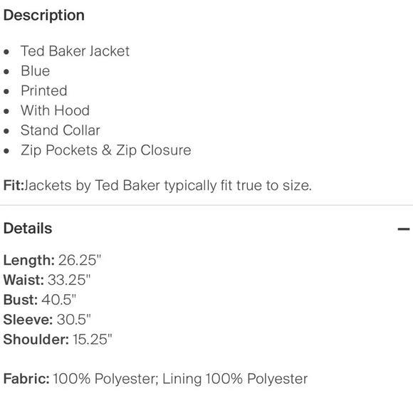 Ted Baker London jacket size L - Picture 4 of 4